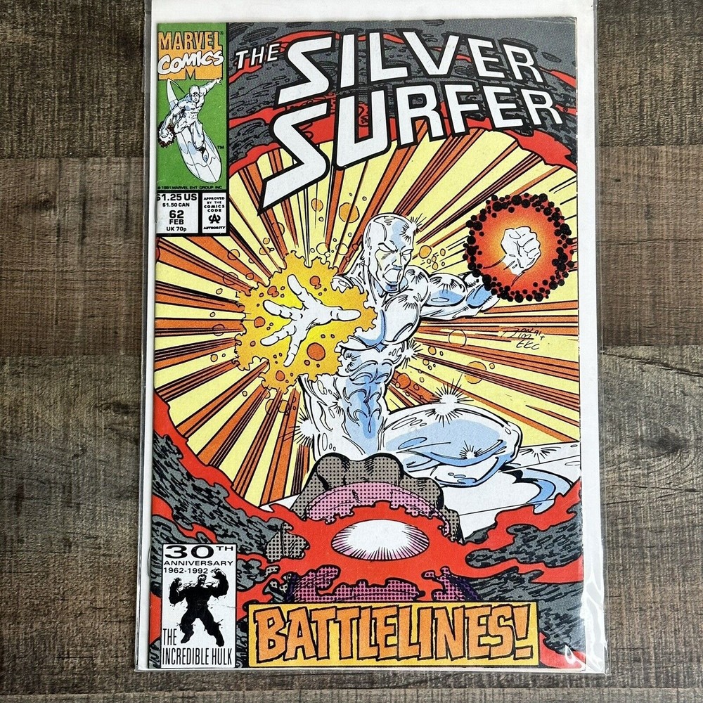 Marvel Comics The Silver Surfer Battlelines #62 (1991) FN